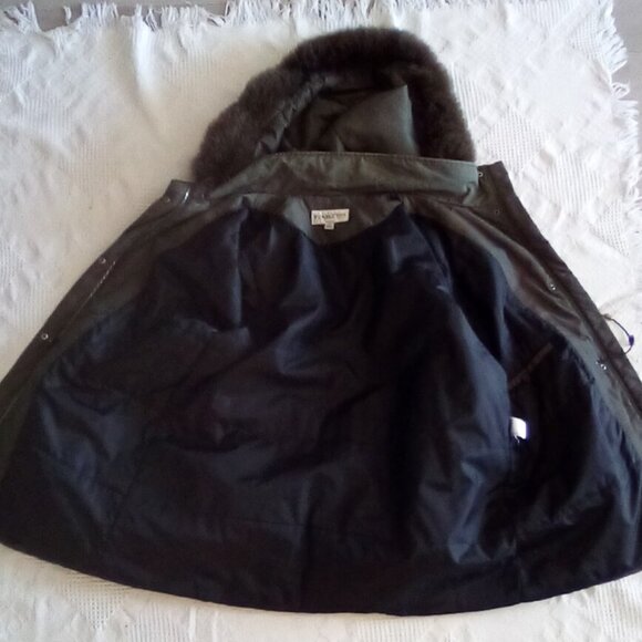 Pendleton Parka with Real Fox Fur Hood Trim Women's Size L Bust 48" ( Doubled) - Picture 6 of 8